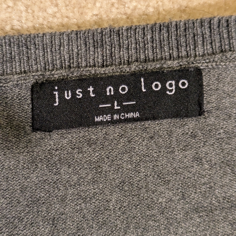 Just No Logo brand silk and wool long sleeve crew neck sweater | Size L - Picture 4 of 9
